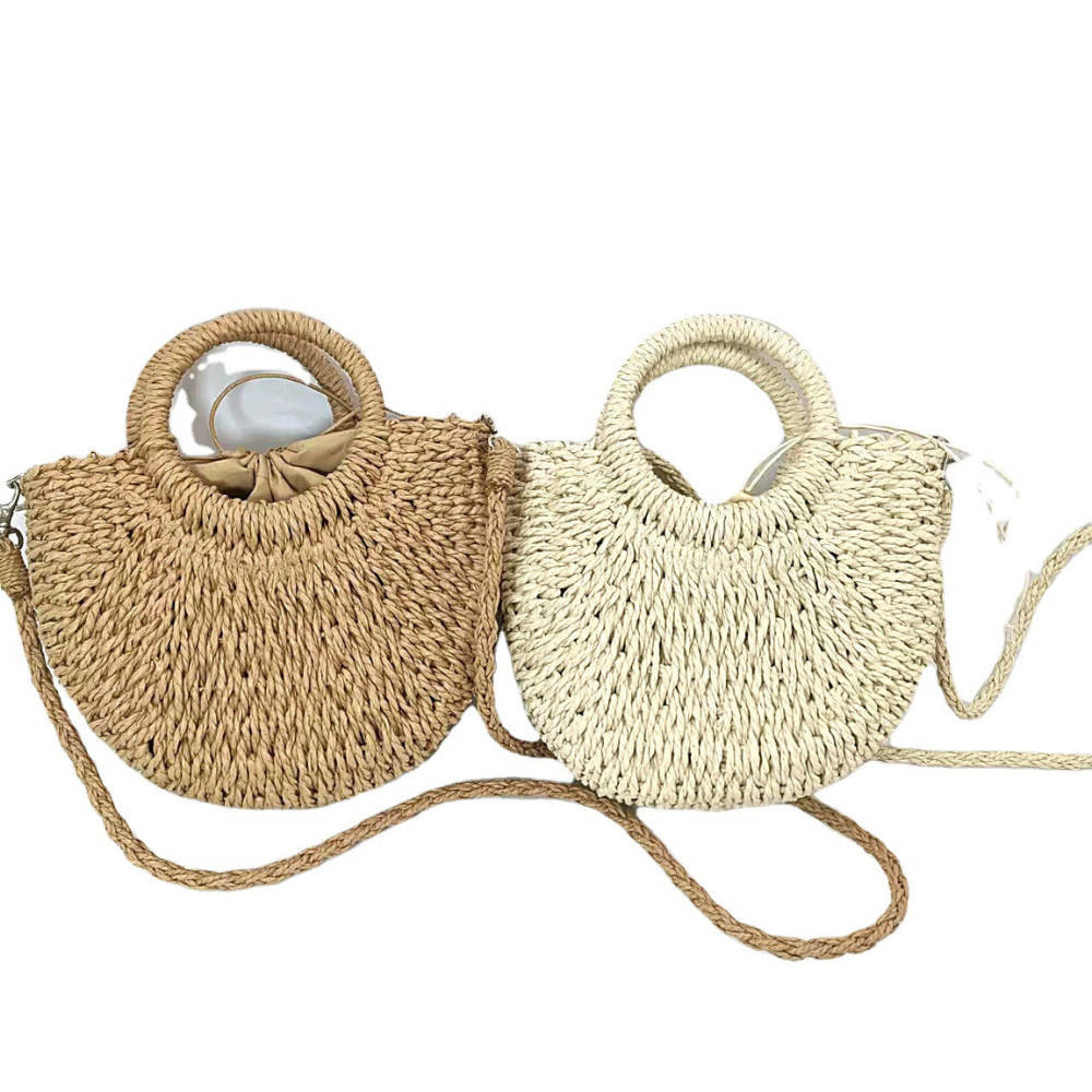 Simple Rattan Crossbody Bag