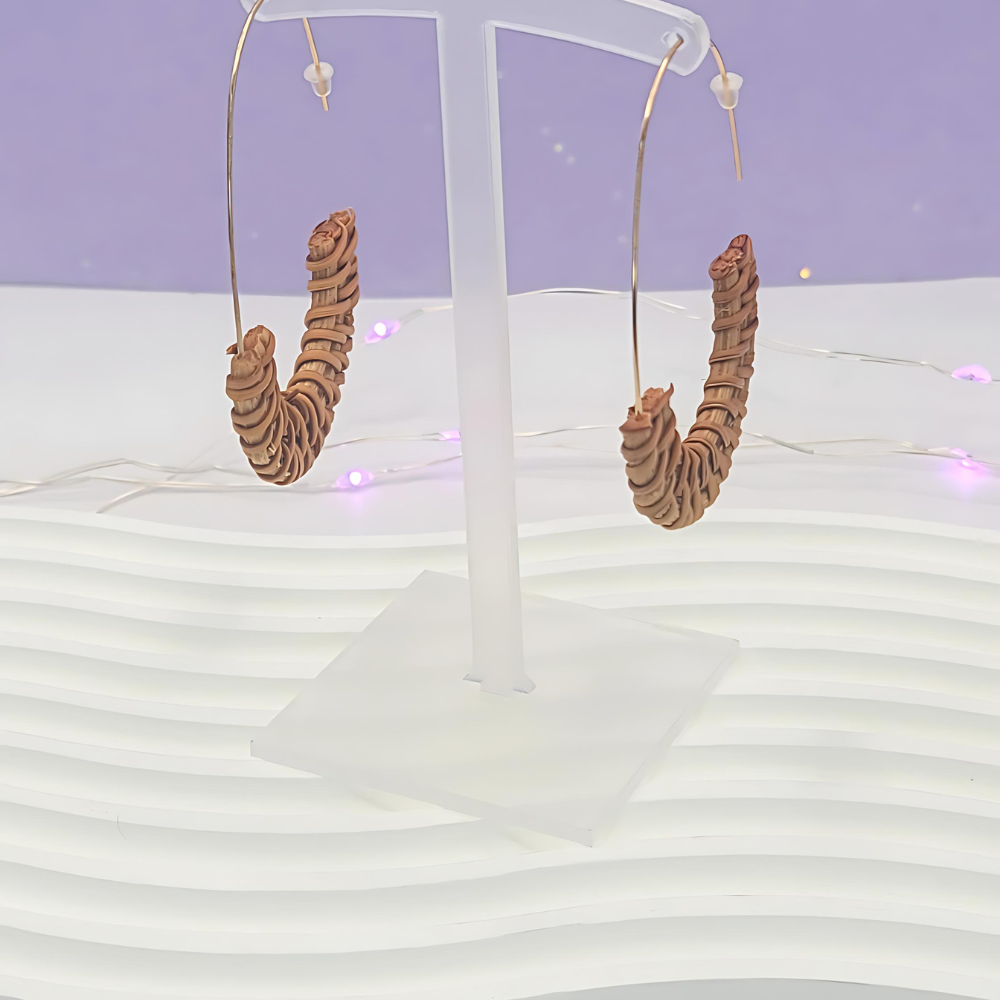 Rattan Earings