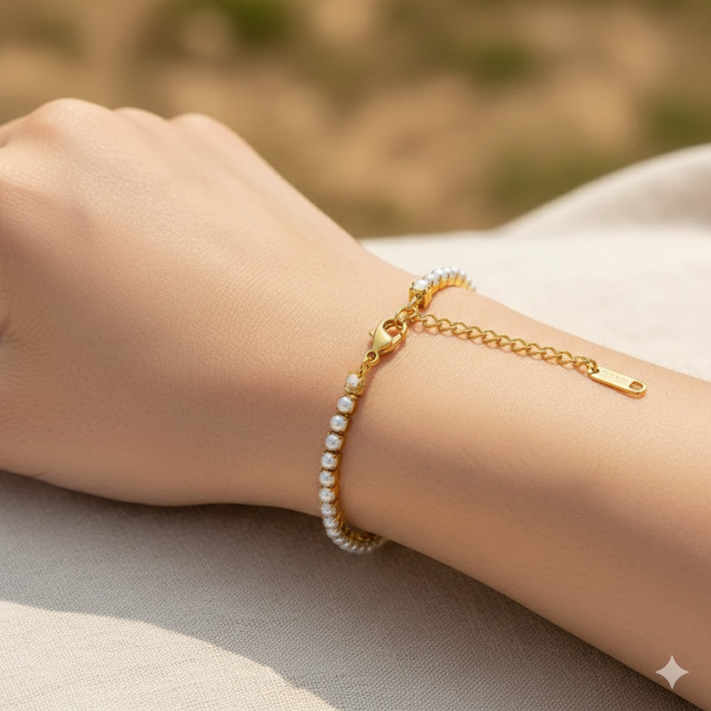 Pearl Tennis Bracelet