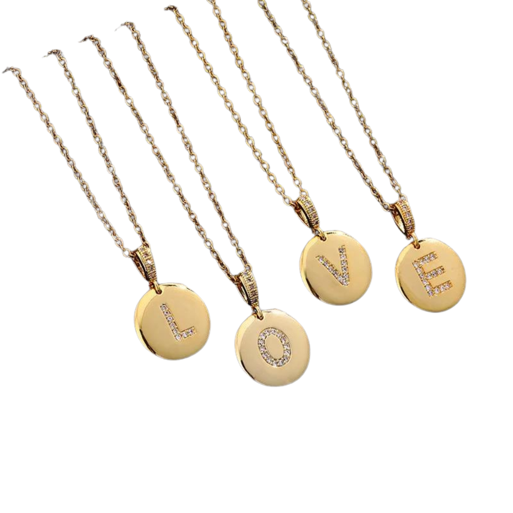Circular Letter Necklace