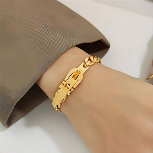 Cubanita Lock Bracelet