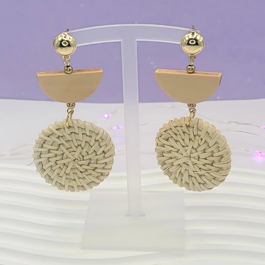 Rattan Earings