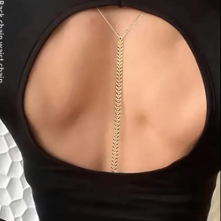 Back chain waist body chain