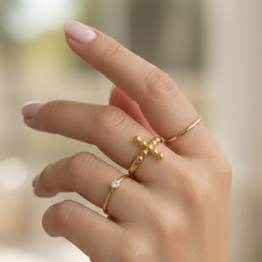 Crosses Finger Ring