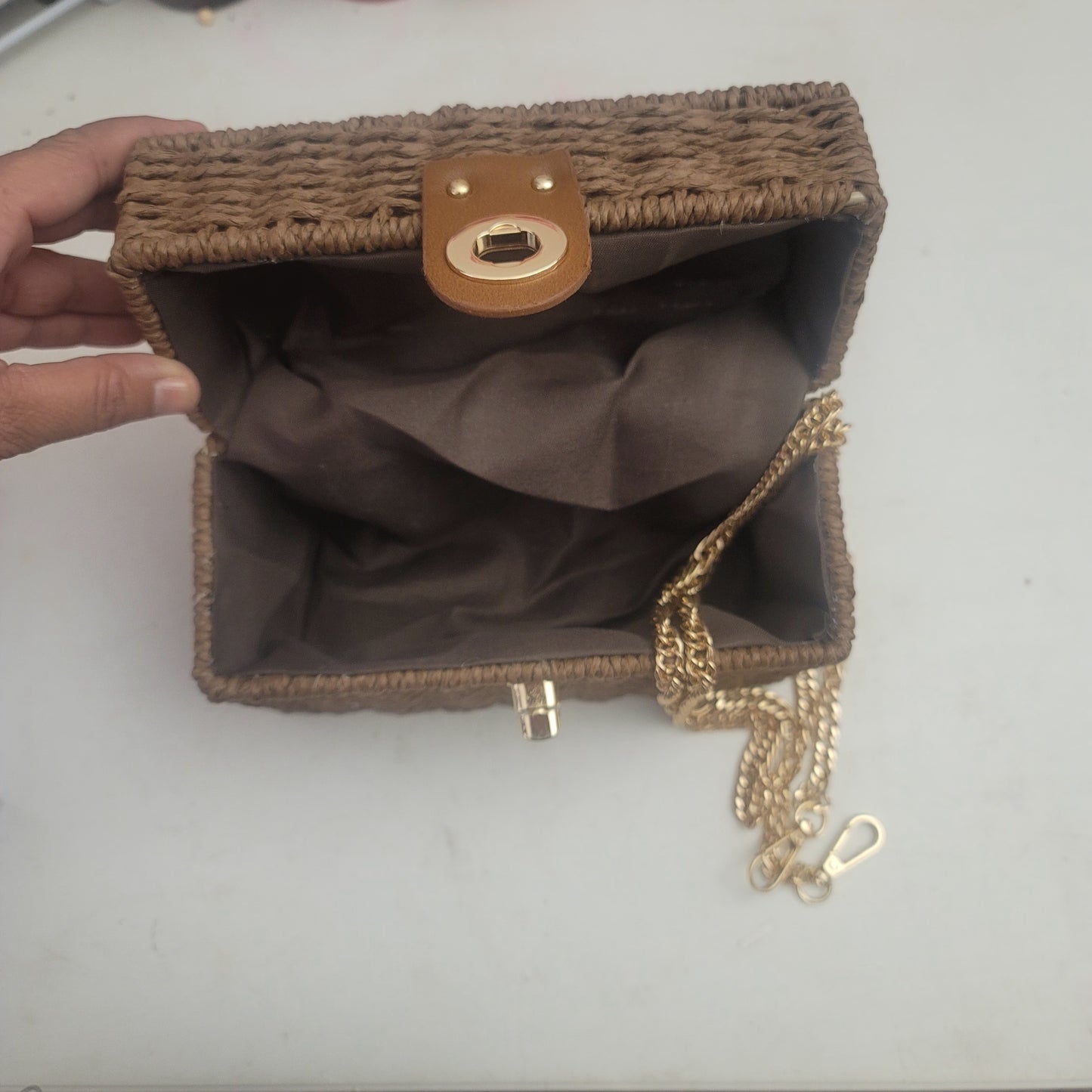 Elena Rattan handbag