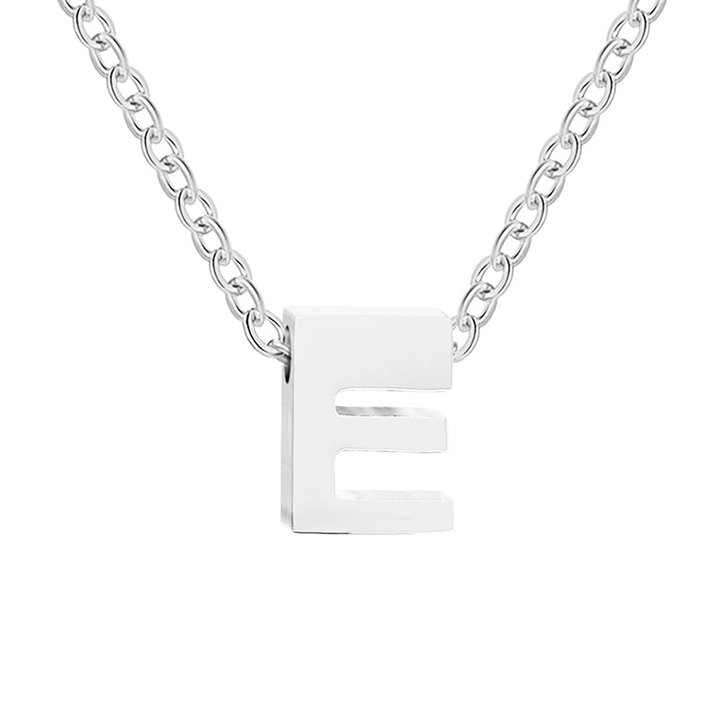 Silver Letter Necklace