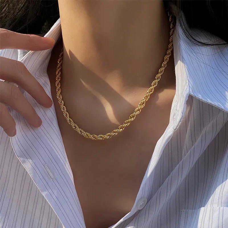 Gold Rope Necklace
