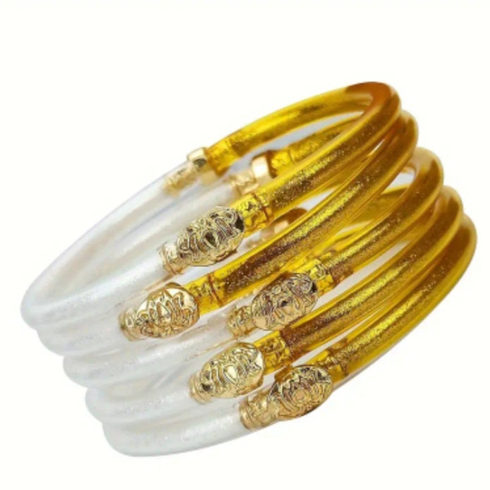 Double Color Jelly Bangles