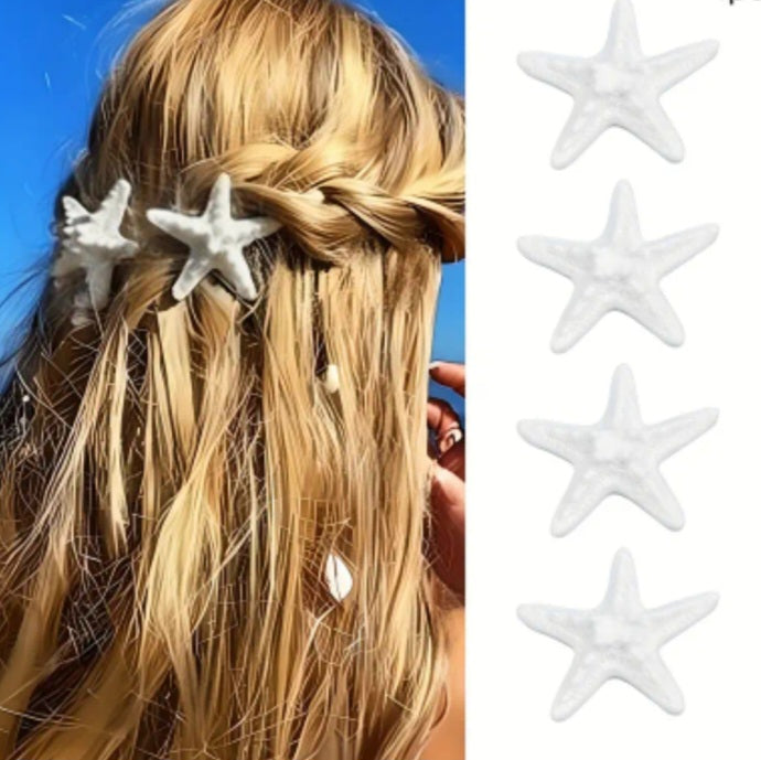 Starfish hair clips