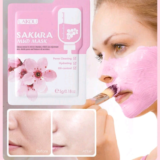 Sakura Mud Mask – Oil Control Pore-Cleaning