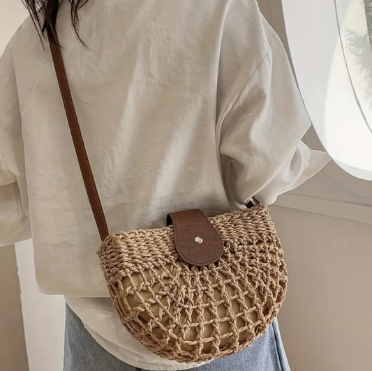 Julieta Rattan Crossbody