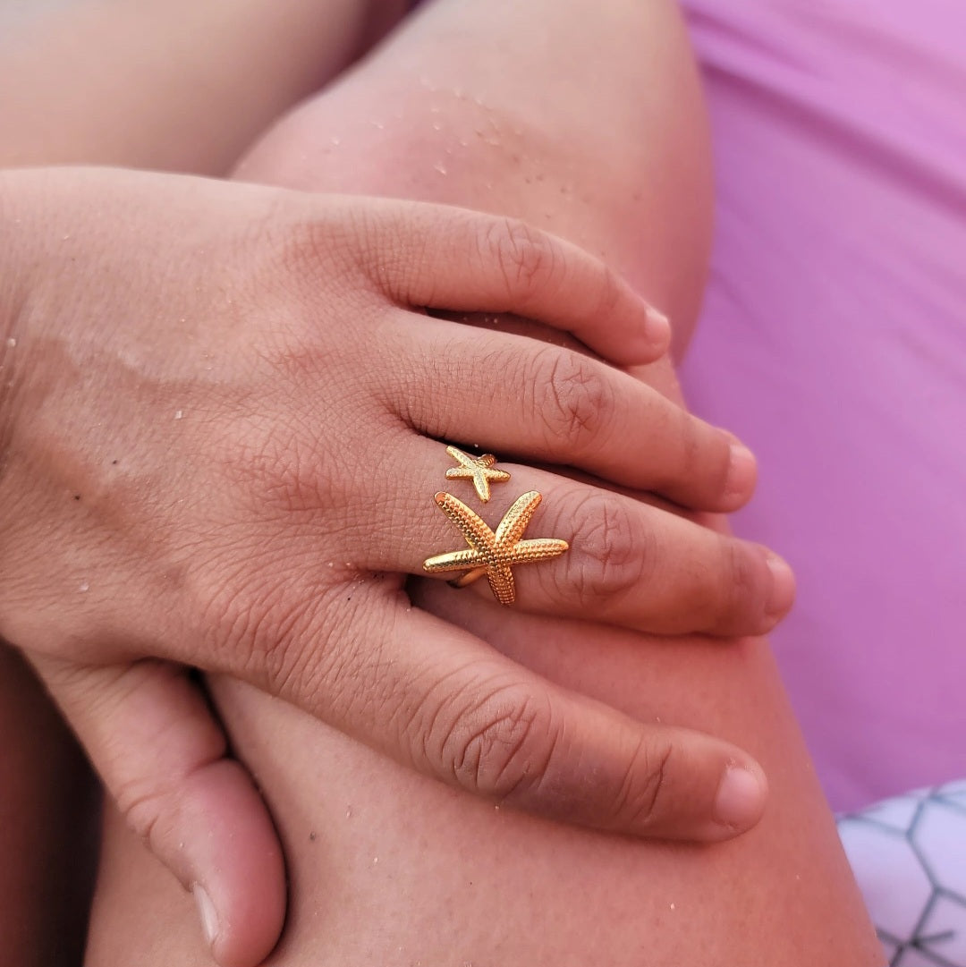Double Starfish Ring