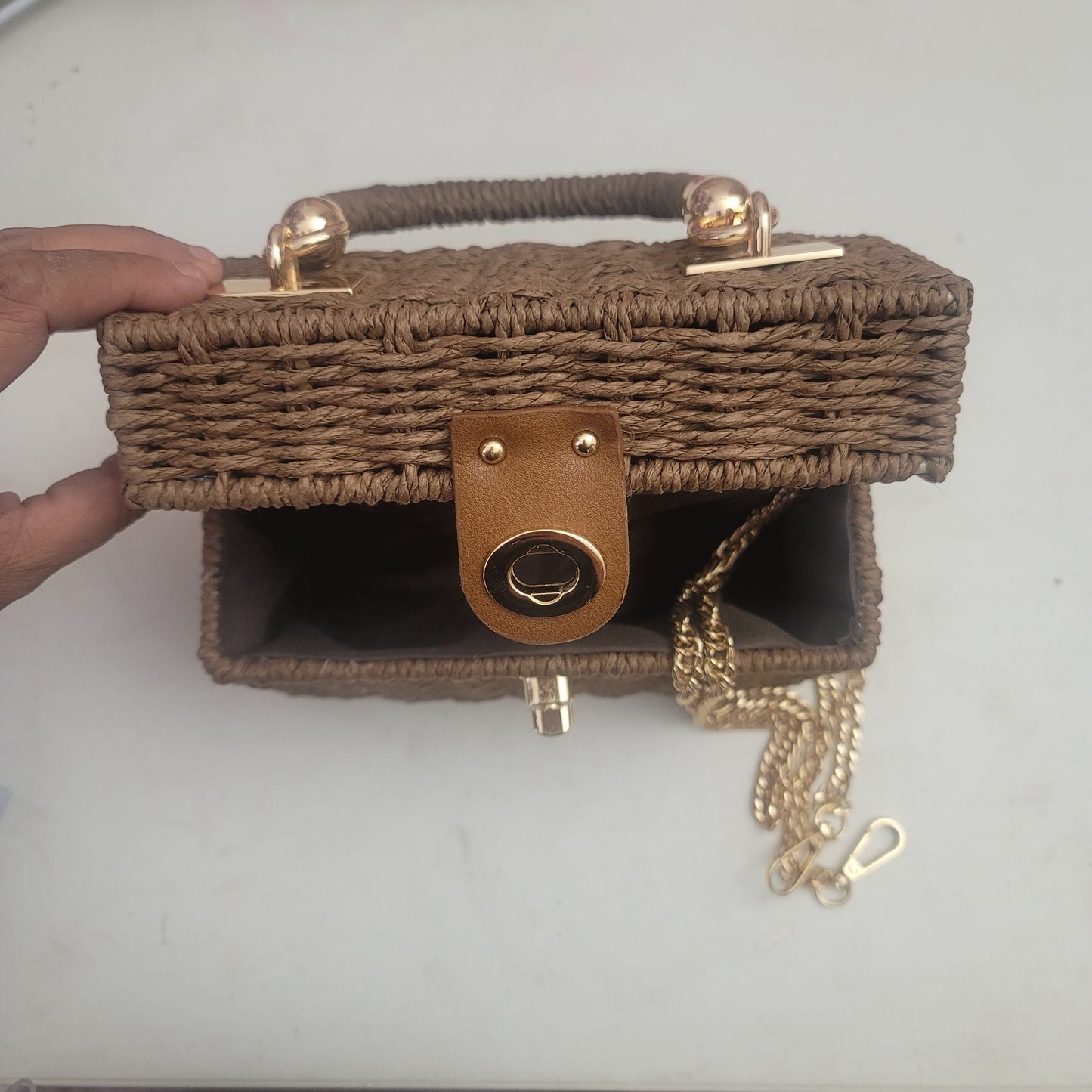Elena Rattan handbag