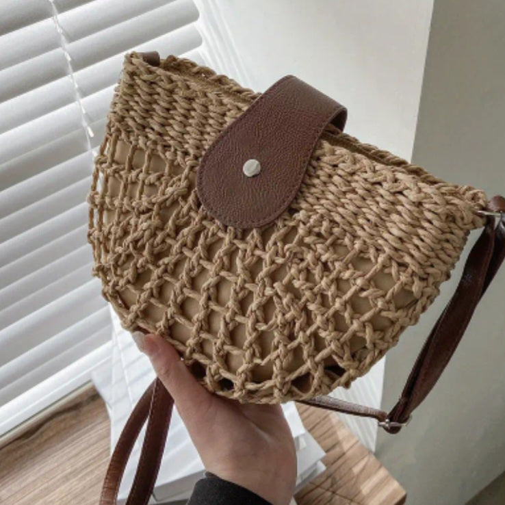 Julieta Rattan Crossbody