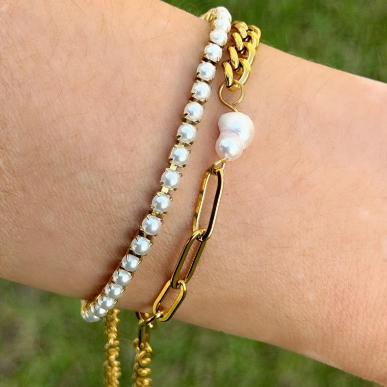 Pearl Tennis Bracelet