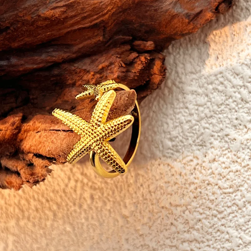 Double Starfish Ring