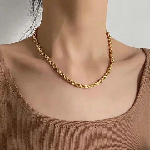 Gold Rope Necklace