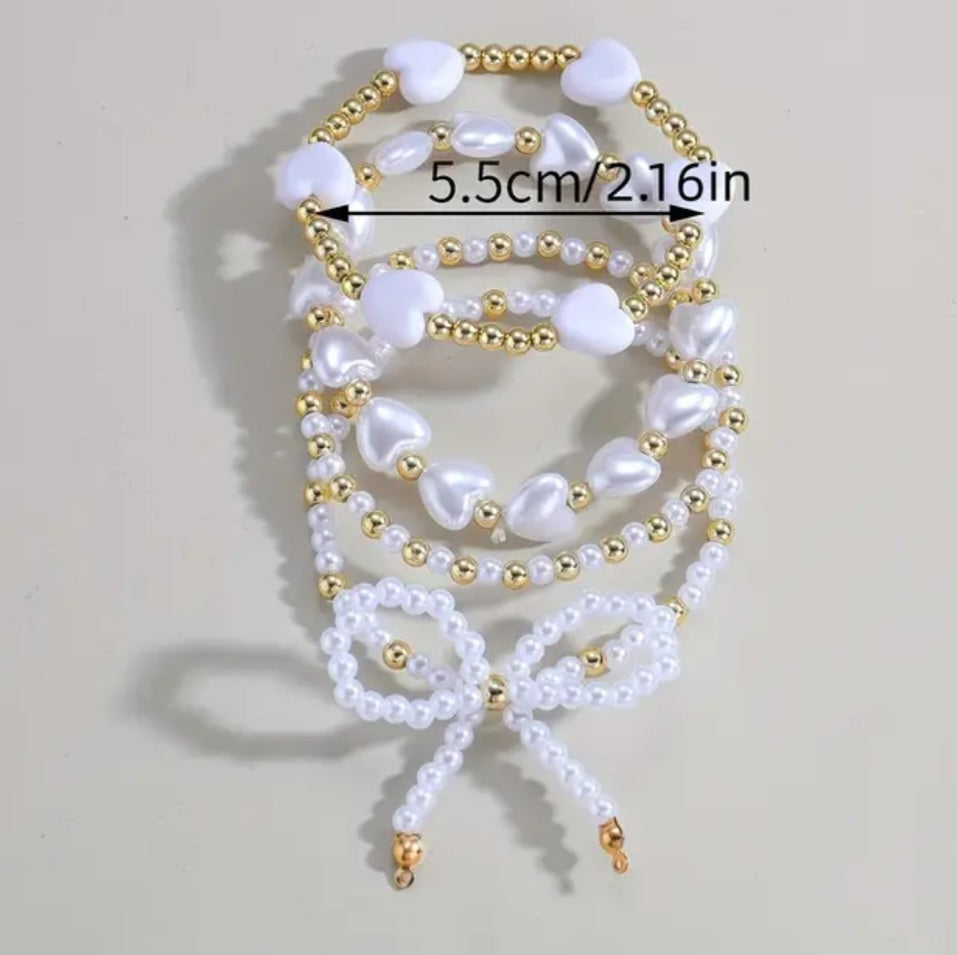 Elastic pearl set