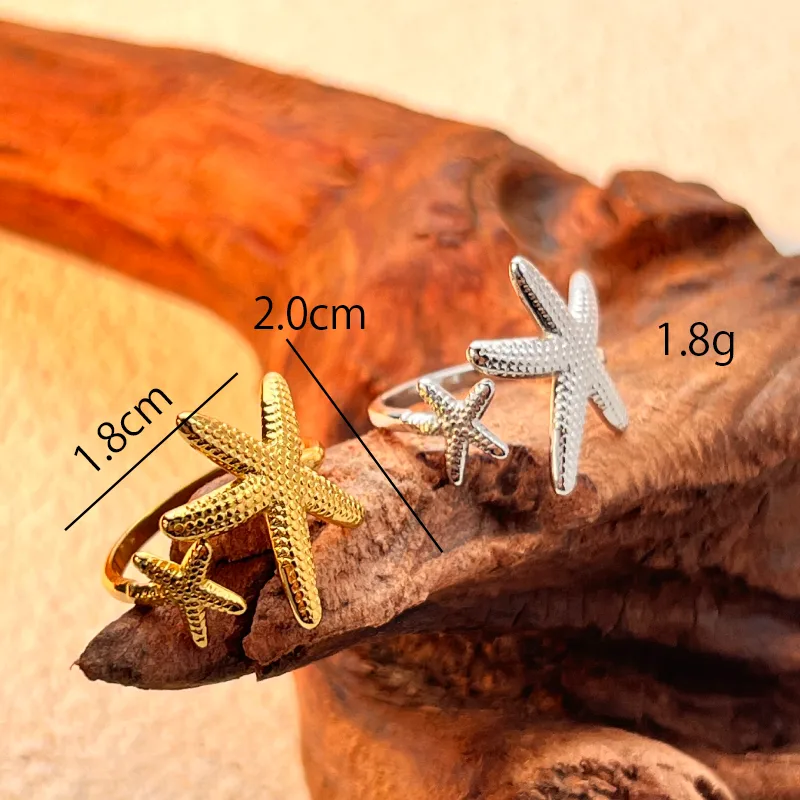 Double Starfish Ring